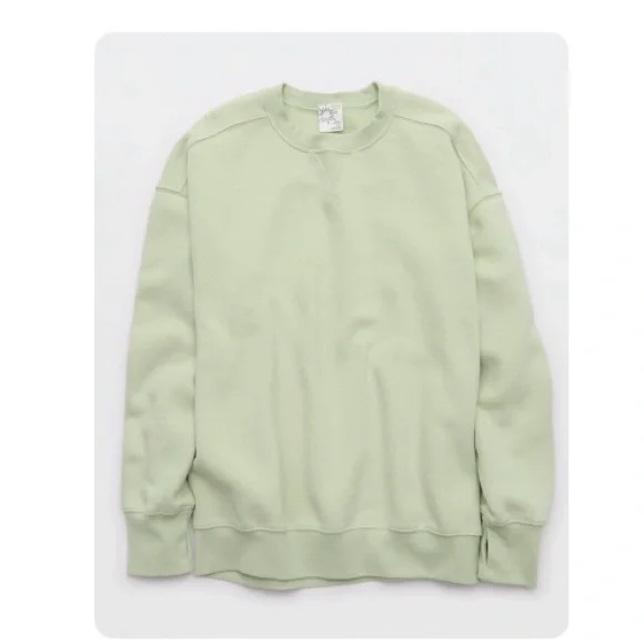 Aerie Cloud Fleece Oversized Crewneck Sweatshirt Size M - Picture 4 of 4